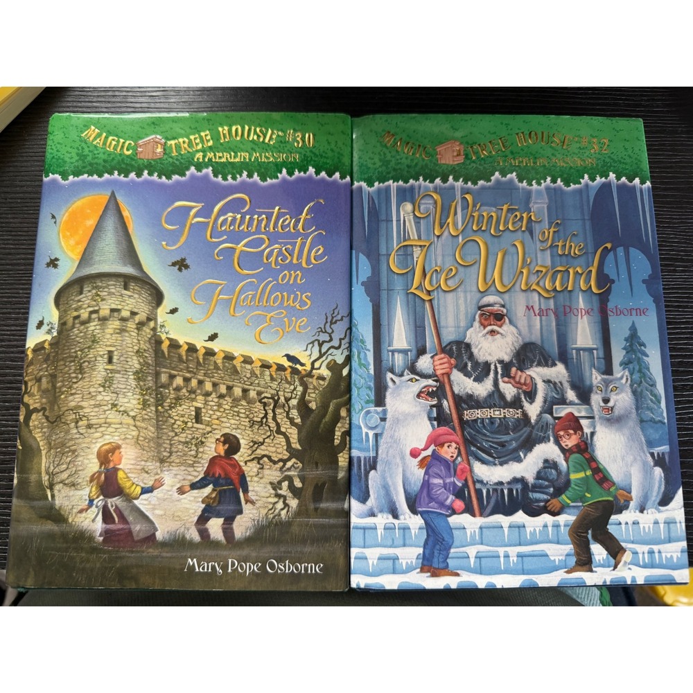 Magic Tree House Merlin Mission Books 30 32 Haunted Castle Winter Ice Wizard Set